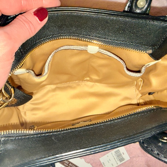 Henri Bendel A-List Black Leather Mini Satchel (NWT) - Picture 6 of 9